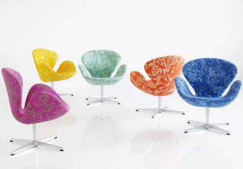 arne jacobsen лебединые кресла Лебединое кресло и диван от Arne Jacobsen от Fritz Hansen
