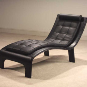 Leather Lounge Chaise ‘Tango’ from Casa Novalia – beautifully contemporary Italian chaise design