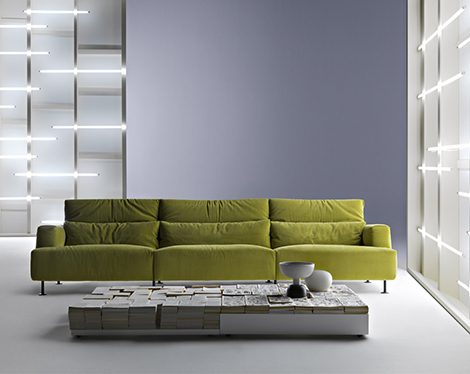 Cassina Aire диван светло-зеленый диван-Aire от Cassina disassemblable и переработке