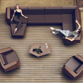Шоколадный цвет Faz Мебель Vondom Выглядит Захватывающий