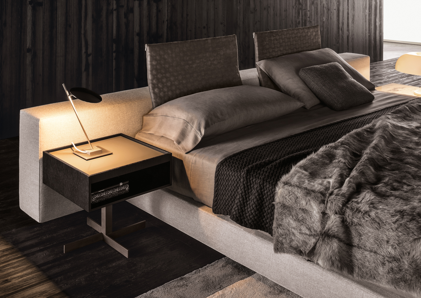 современный диван-кровать янь по Минотти 1 Современный Divan Bed Yang по Minotti