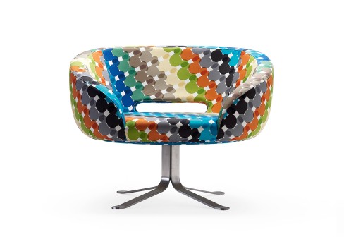 стул coppellini multicolor rive droite Ретро-современный стул от Cappellini Многоцветный Rive Droite Поворотный стул