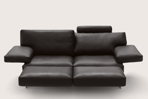 cor sofa briol 5 Кожаный диван с регулируемыми спинками и подвижными подножками Cor-Briol