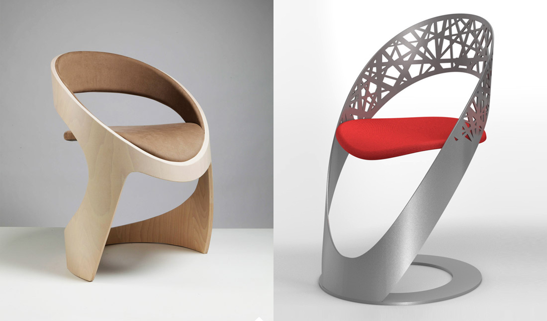 изогнутые стулья и стулья от издания martz 1 Curvy Chairs and Stools от Martz Edition