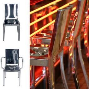 Emeco Recycled Aluminum Chairs - Hudson спроектирован Phillipe Starck