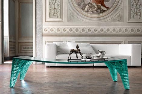FIAM Italia Журнальный столик атласе 1 прямоугольный стеклянный стол для современного офиса, гостиной или столовой по Fiam