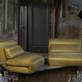Double Swivel Recliner Sofa from Futura – Le Vele sofa: design in movement