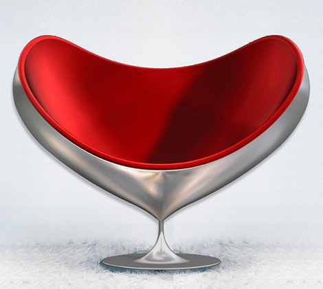 giovannetti lv поворотное кресло Поворотный стекловолоконный стул от Giovannetti Armchair Love