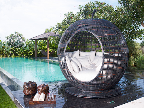 Iglu яблоко кушетка горизонт 1 Открытый плетеная Daybed Iglu Apple, по Skyline