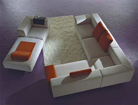 inventmillcentsofa 2 Модульный диван из Inventa Италия Современный диван Mille & Cento