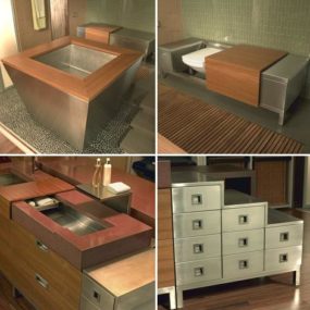 Новый комплект ванной комнаты Julien от Troy Adams Design - «феминизирующая нержавеющая сталь»