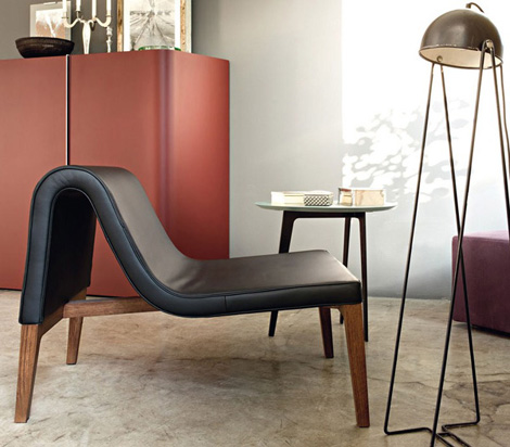 lema chair jean 1 Кожаные глубокие стулья от Lema Mobili - Jean Chair