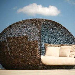 Азиатская стильная напольная мебель от Lifeshop Collection - синтетическая ткацкая мебель