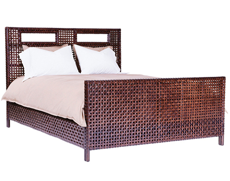 McGuire конструкции тканые сыромятной спальни Woven сыромятная Спальня по McGuire Designs новая плетеная мебель тенденции