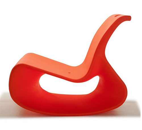 оранжевый шезлонг mod lounger offi 1 Orange Lounge Chair от Offi Mod Lounger