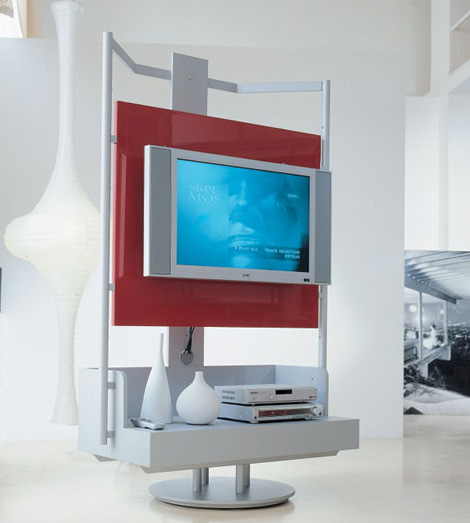 pacini cappellini tv stand red Современные телевизионные стойки от Pacini & Cappelini