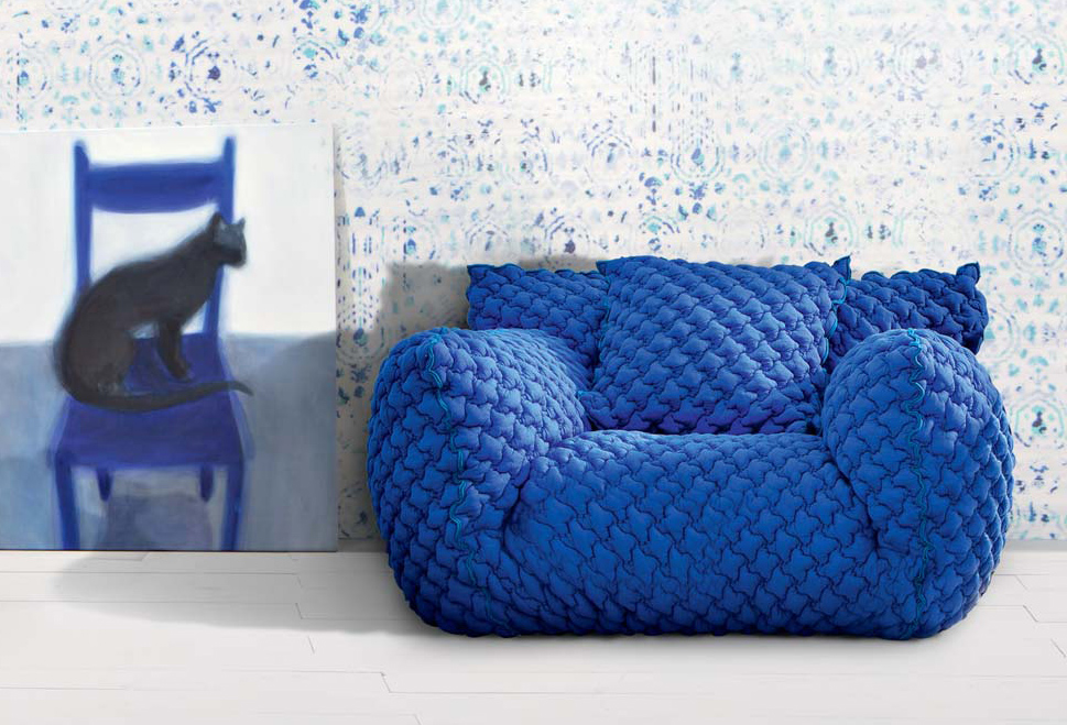 стеганый гусиный диван со съемной крышкой nuvola от gervasoni от paola navone 1 Quilted Goose Down Sofa со съемной крышкой Nuvola от Gervasoni от Paola Navone