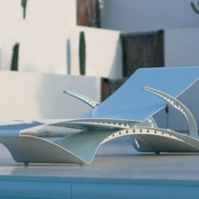 Алюминиевый Sun Lounger D-Lux от Royal Botania