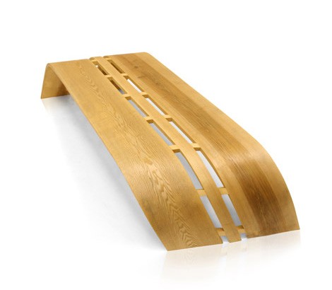 деревянная скамья twist christopher pett top Timber Bench Twist by Christopher Pett at Pli Design