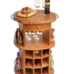 Bamboo Bar Cart от Totally Bamboo - зеленый дизайн
