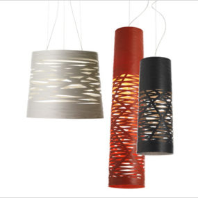 Уникальные подвесные светильники с тенями из стекловолокна Foscarini