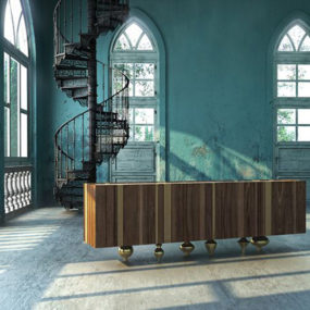 Walnut Wood Мебель IL Отсутствующие Кусок