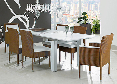 тканый столовая furniture1 Accente Тканые Столовая Мебель Accente новой плетеной мебели тенденции для помещений