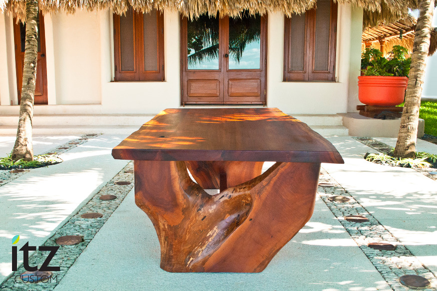Zapote столик Itz mayanwoodfurniture сделаны из спасенных дерева 1 Великолепная Списанные Вуд Обеденный стол